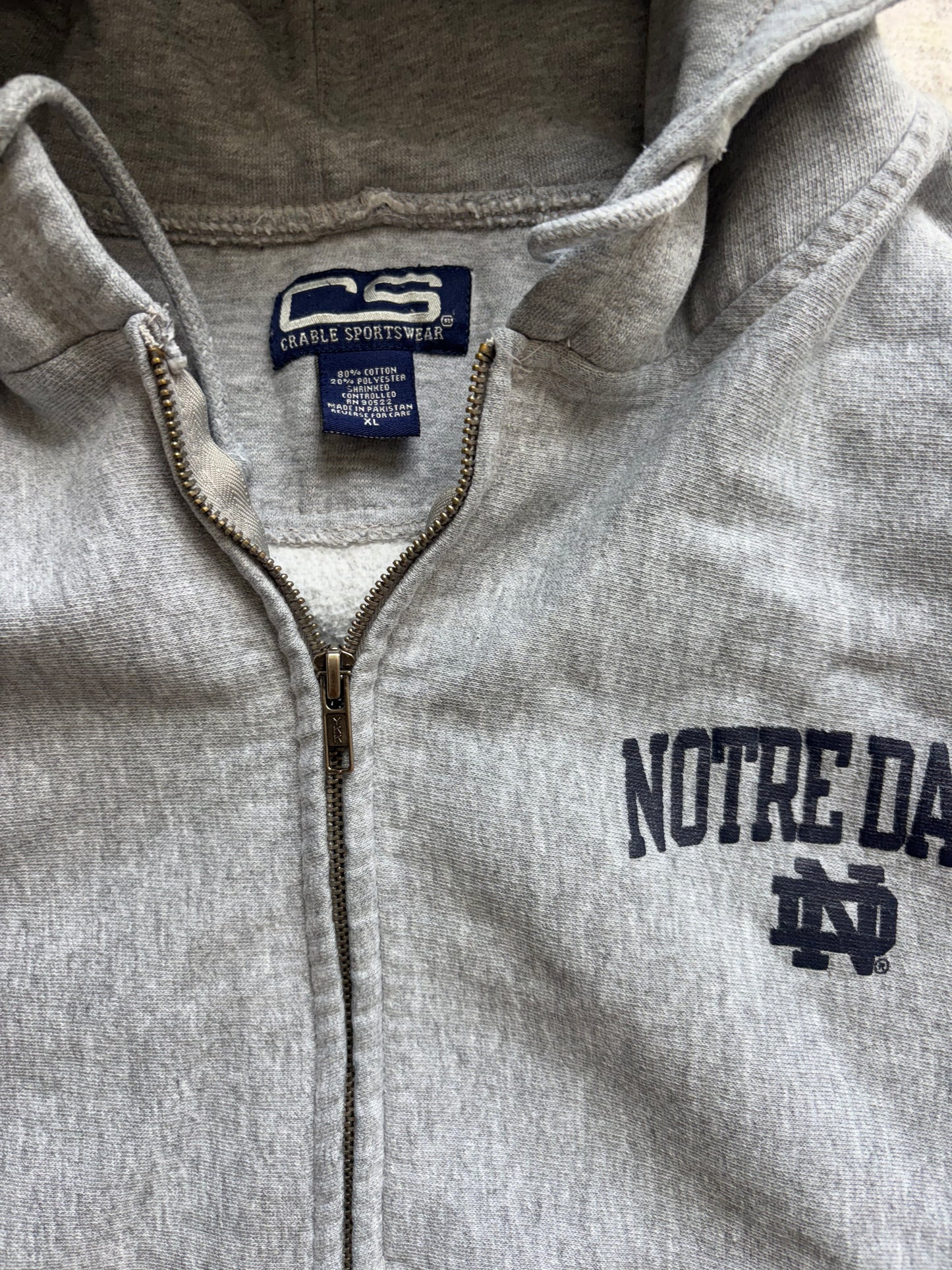 Notre Dame Zip Up